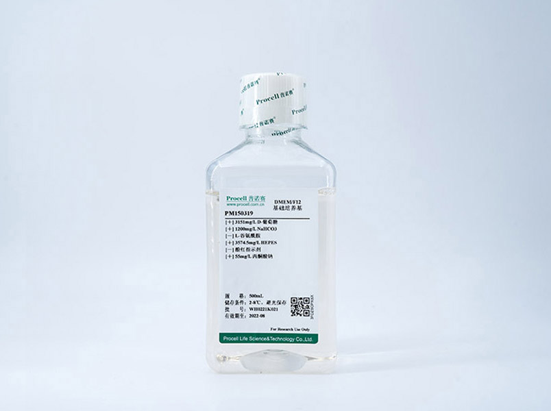 DMEM/F12 (不含酚红、L-谷氨酰胺，含HEPES)